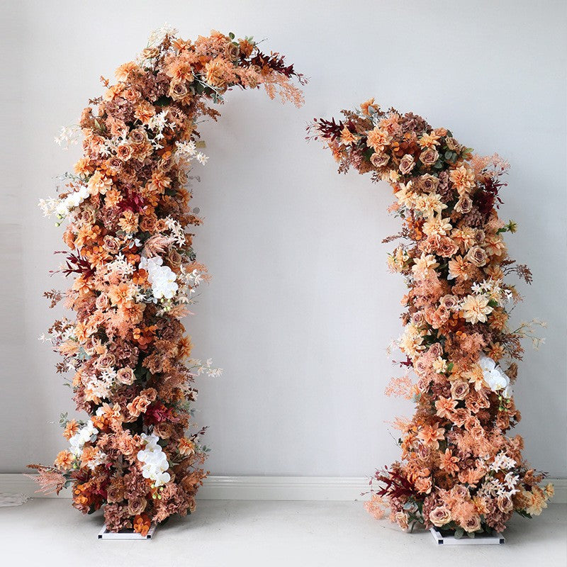 New Wedding Party Background Floral Arch Decoration Including FramePF-007