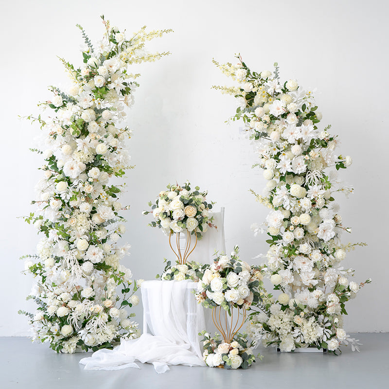 New Wedding Party Background Floral Arch Decoration Including FramePF-003