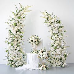 New Wedding Party Background Floral Arch Decoration Including FramePF-003