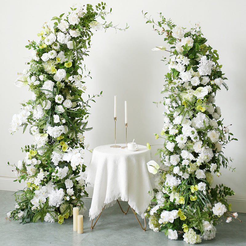 New Wedding Party Background Floral Arch Decoration Including FramePF-012