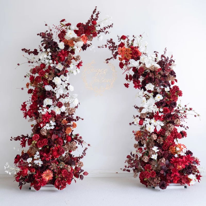 New Wedding Party Background Floral Arch Decoration Including FramePF-008
