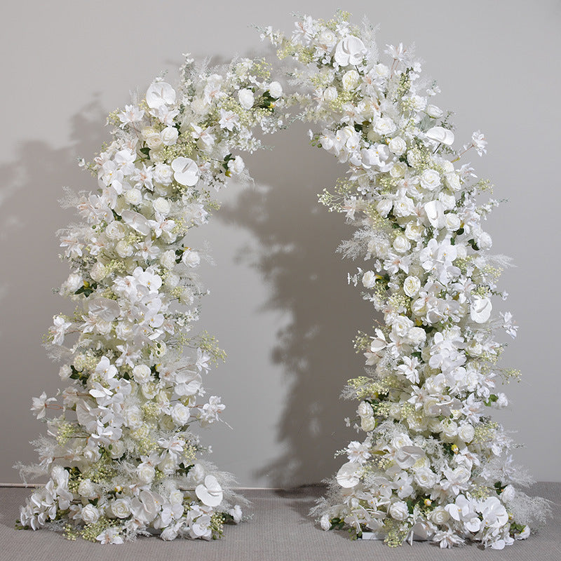 New Wedding Party Background Floral Arch Decoration Including FramePF-001