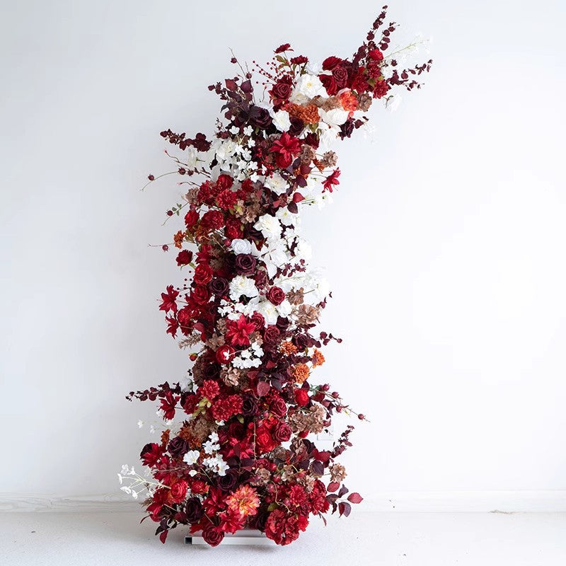 New Wedding Party Background Floral Arch Decoration Including FramePF-008