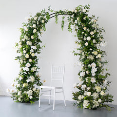 New Wedding Party Background Floral Arch Decoration Including FramePF-012