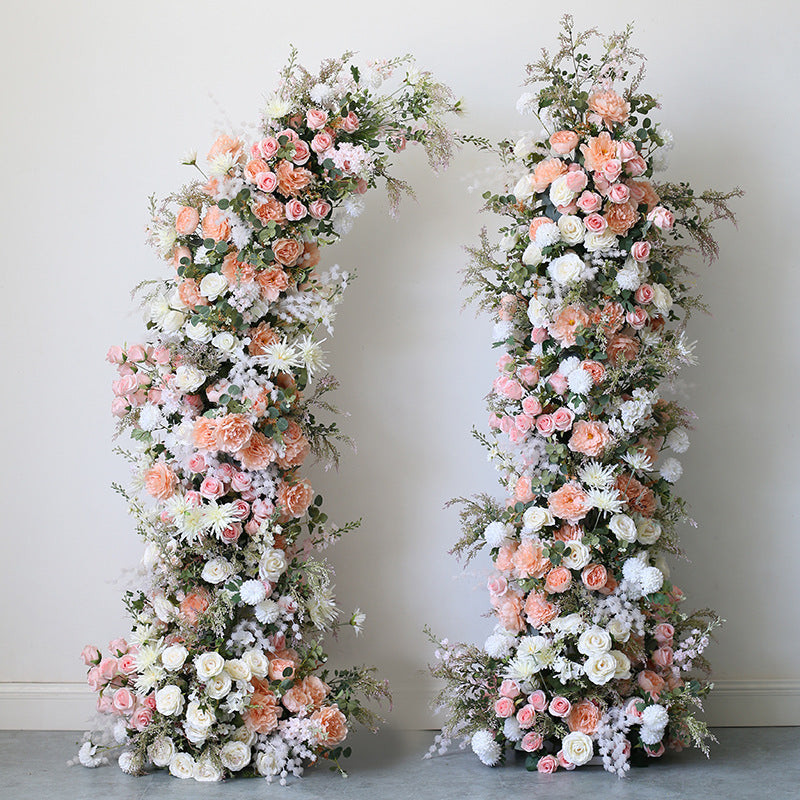 New Wedding Party Background Floral Arch Decoration Including FramePF-006