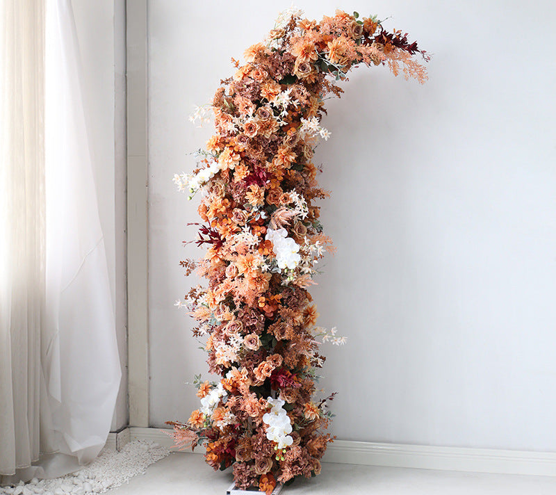 New Wedding Party Background Floral Arch Decoration Including FramePF-007