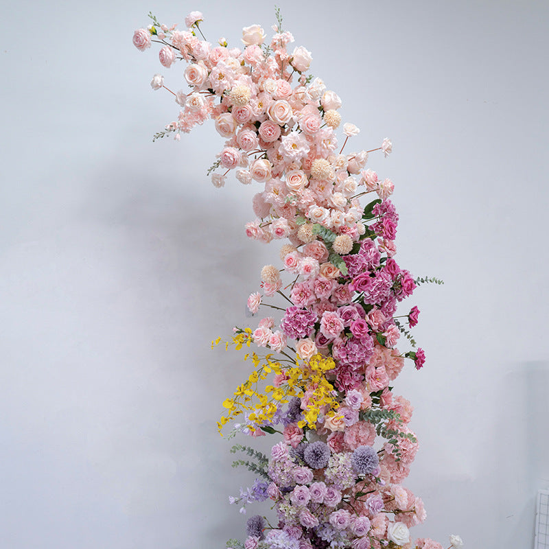New Wedding Party Background Floral Arch Decoration Including FramePF-010