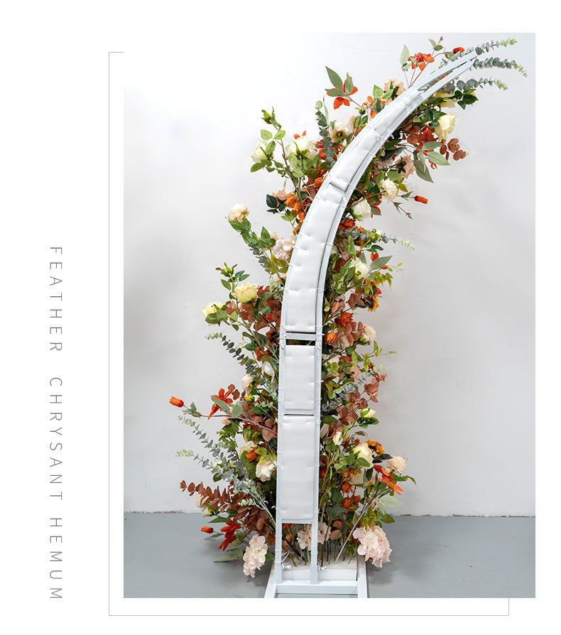 New Wedding Party Background Floral Arch Decoration Including FramePF-005