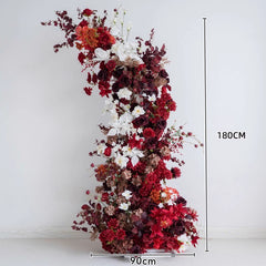 New Wedding Party Background Floral Arch Decoration Including FramePF-008