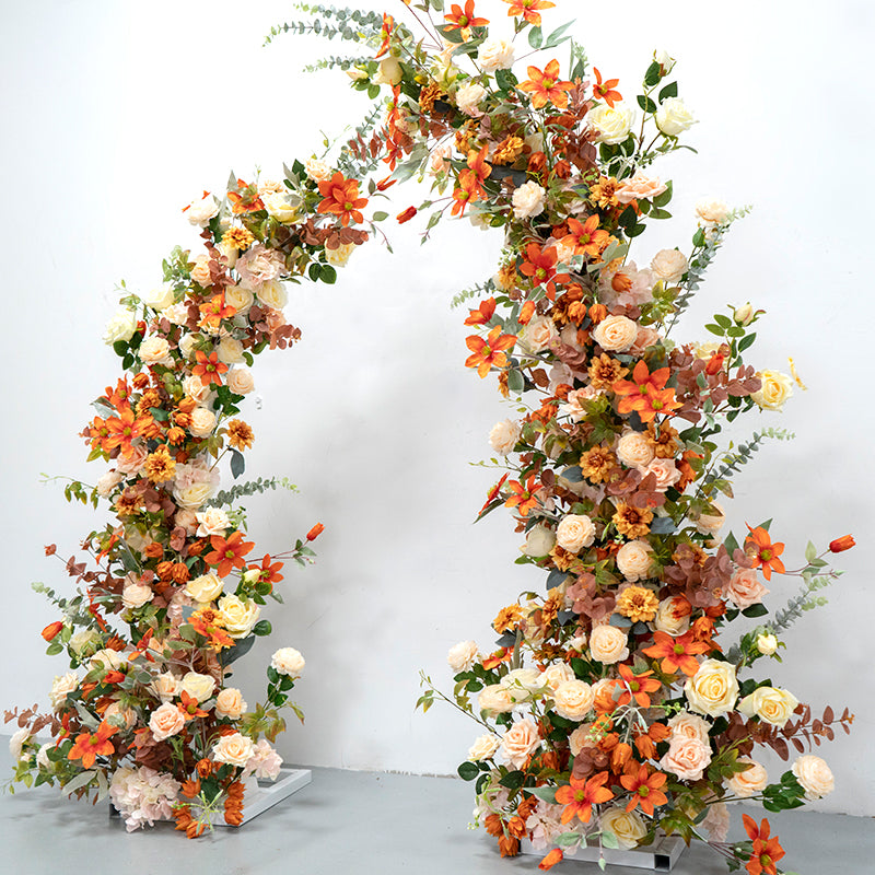 New Wedding Party Background Floral Arch Decoration Including FramePF-005