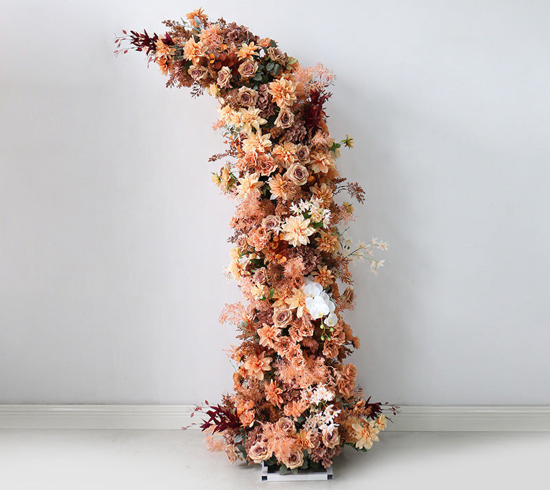 New Wedding Party Background Floral Arch Decoration Including FramePF-007