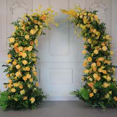 New Wedding Party Background Floral Arch Decoration Including FramePF-004