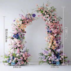 New Wedding Party Background Floral Arch Decoration Including FramePF-011