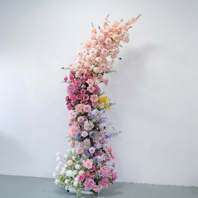 New Wedding Party Background Floral Arch Decoration Including FramePF-010