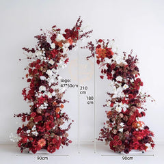 New Wedding Party Background Floral Arch Decoration Including FramePF-008