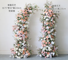 New Wedding Party Background Floral Arch Decoration Including FramePF-006