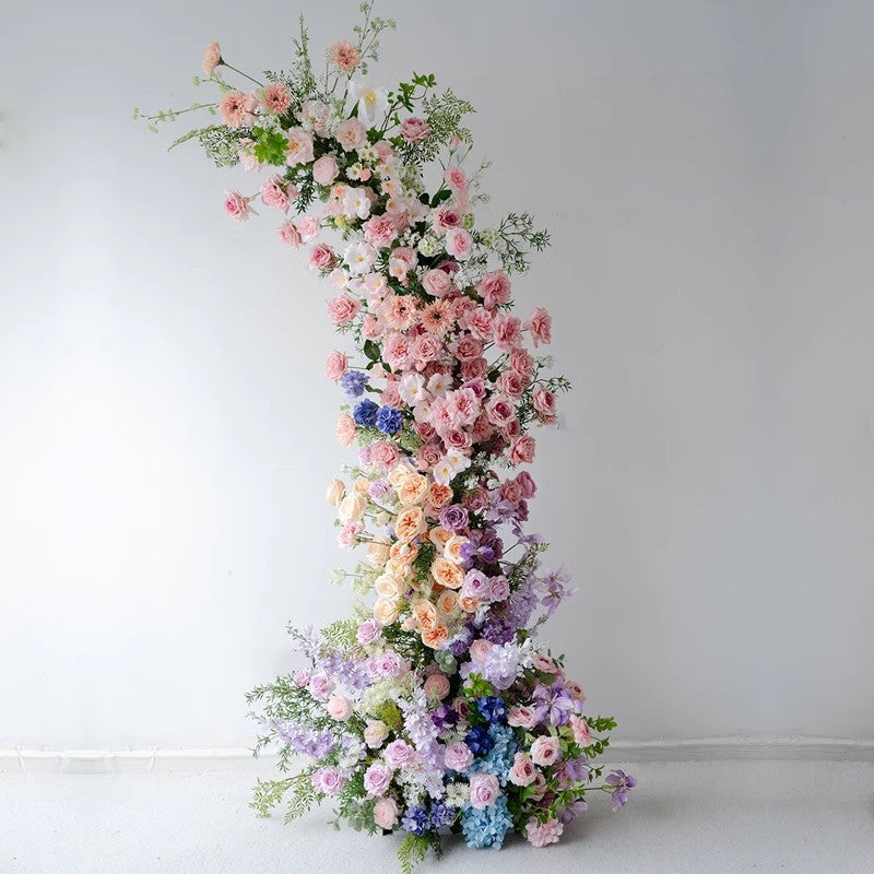 New Wedding Party Background Floral Arch Decoration Including FramePF-011