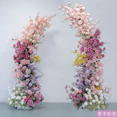 New Wedding Party Background Floral Arch Decoration Including FramePF-010