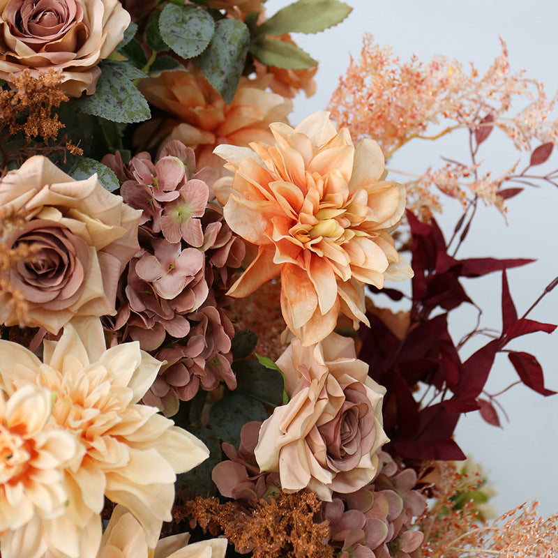 New Wedding Party Background Floral Arch Decoration Including FramePF-007