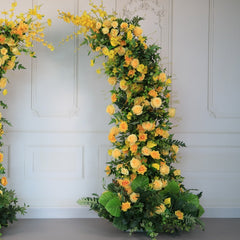 New Wedding Party Background Floral Arch Decoration Including FramePF-004