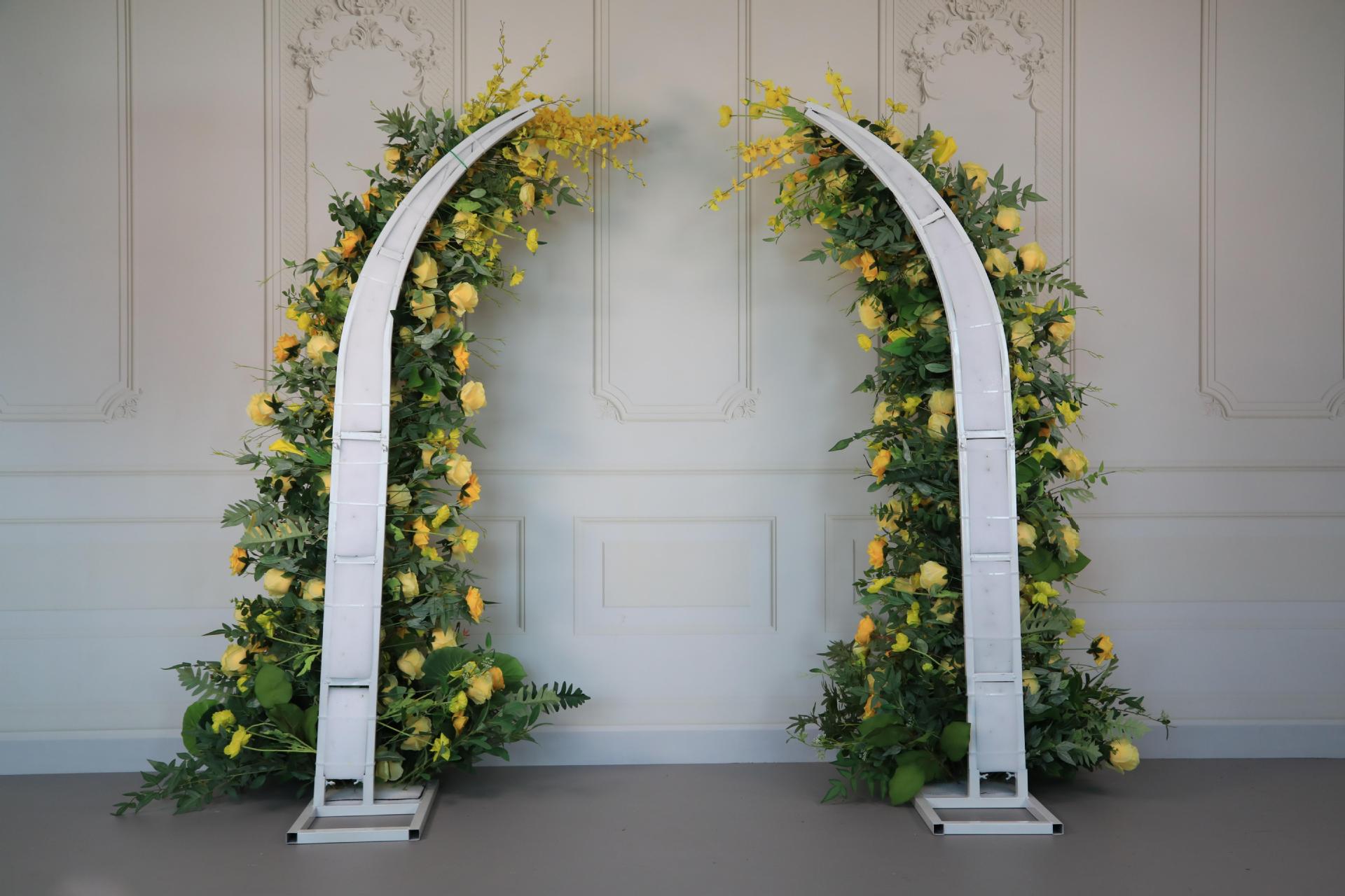 New Wedding Party Background Floral Arch Decoration Including FramePF-004