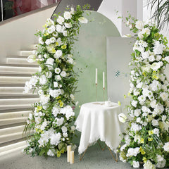 New Wedding Party Background Floral Arch Decoration Including FramePF-012