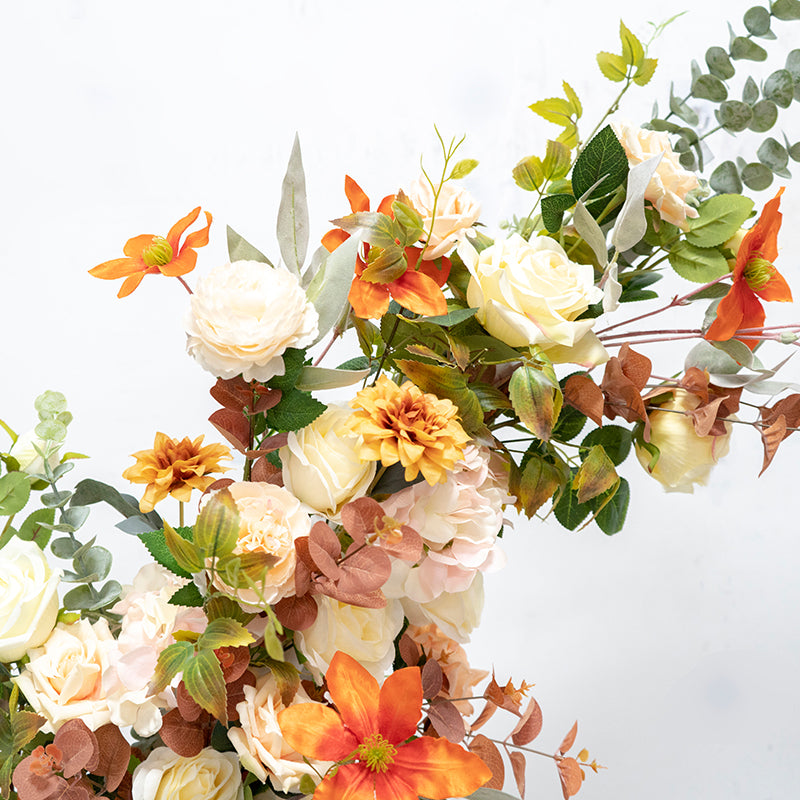 New Wedding Party Background Floral Arch Decoration Including FramePF-005