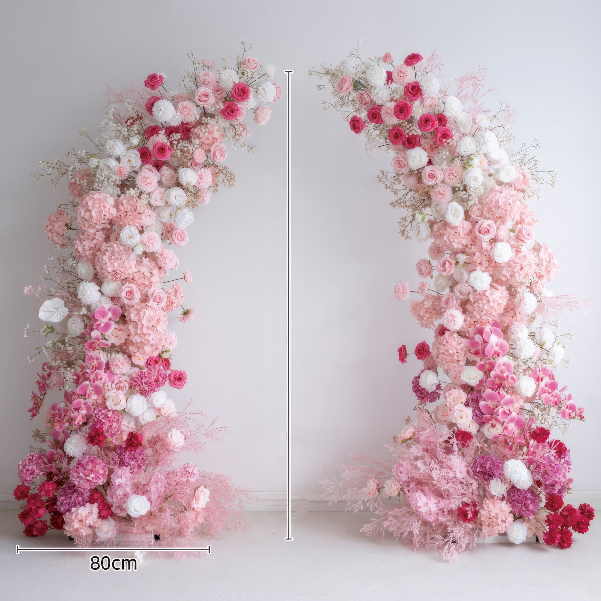 New Wedding Party Background Floral Arch Decoration Including FramePF-002