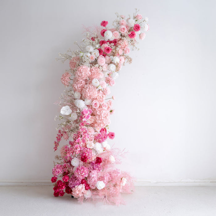 New Wedding Party Background Floral Arch Decoration Including FramePF-002
