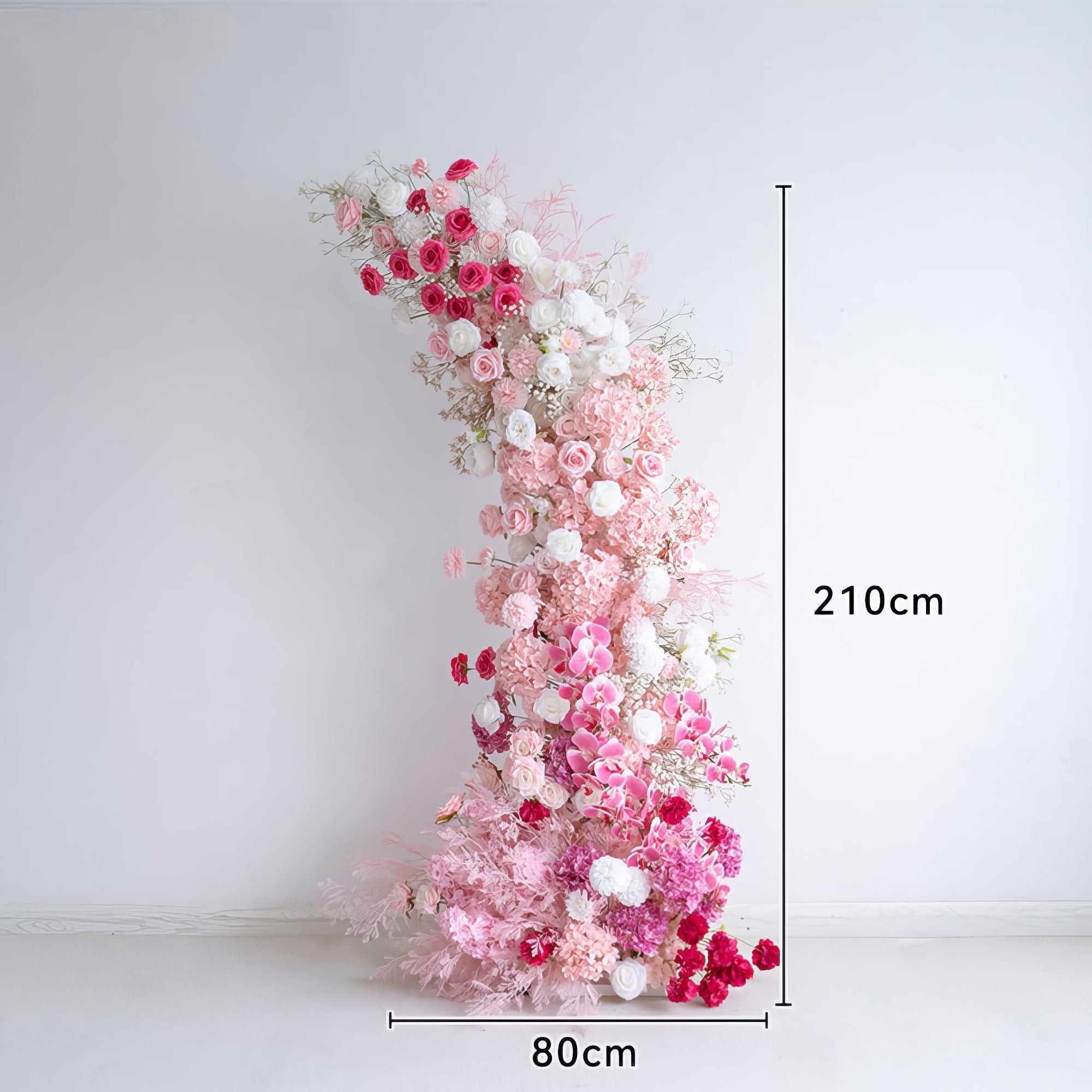 New Wedding Party Background Floral Arch Decoration Including FramePF-002