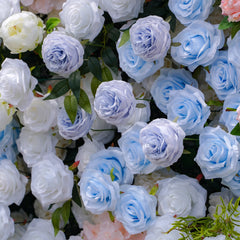 5D Roll-Up Artificial Silk Flower Wall丨A023