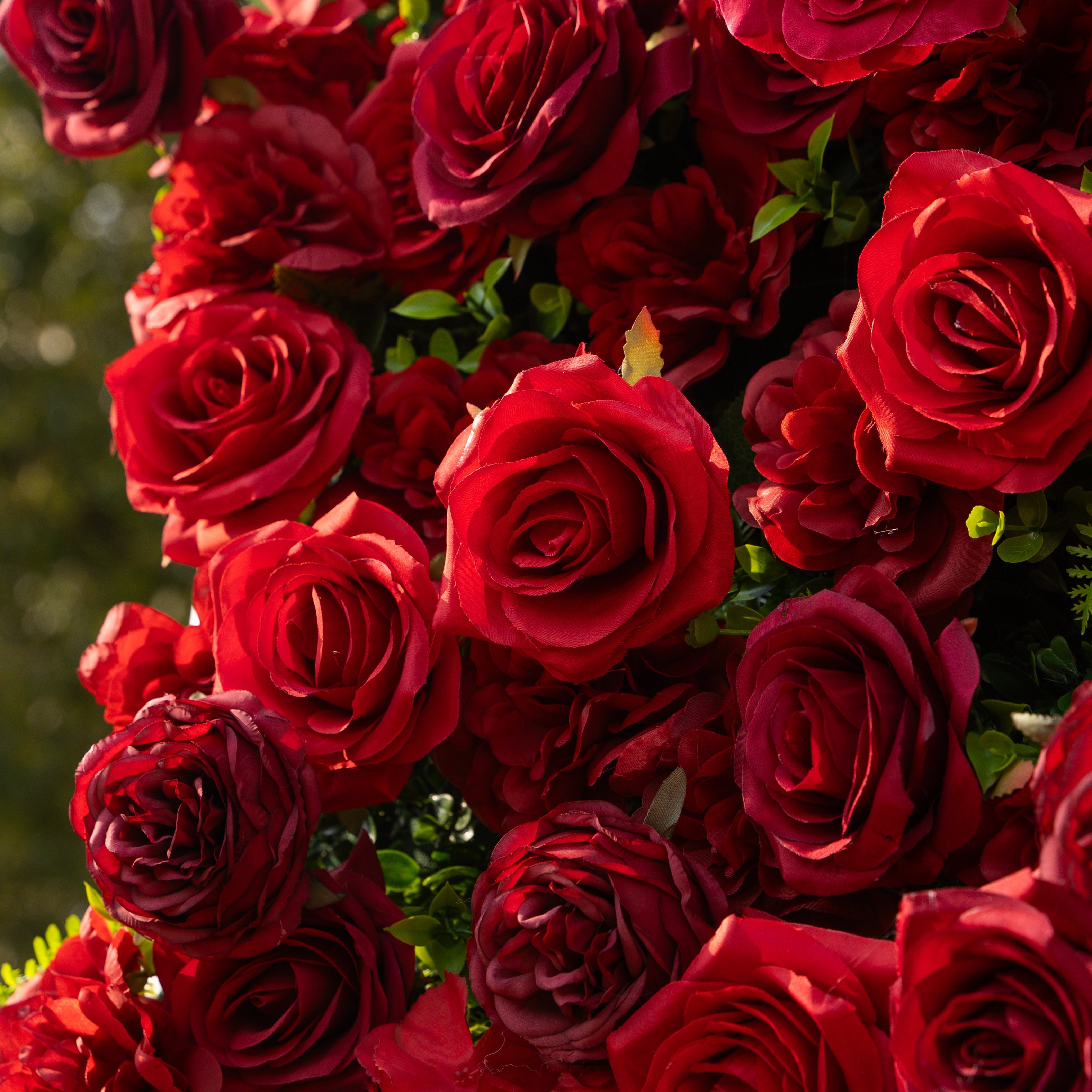 3D Roll-Up Artificial Silk Flower Wall丨A006