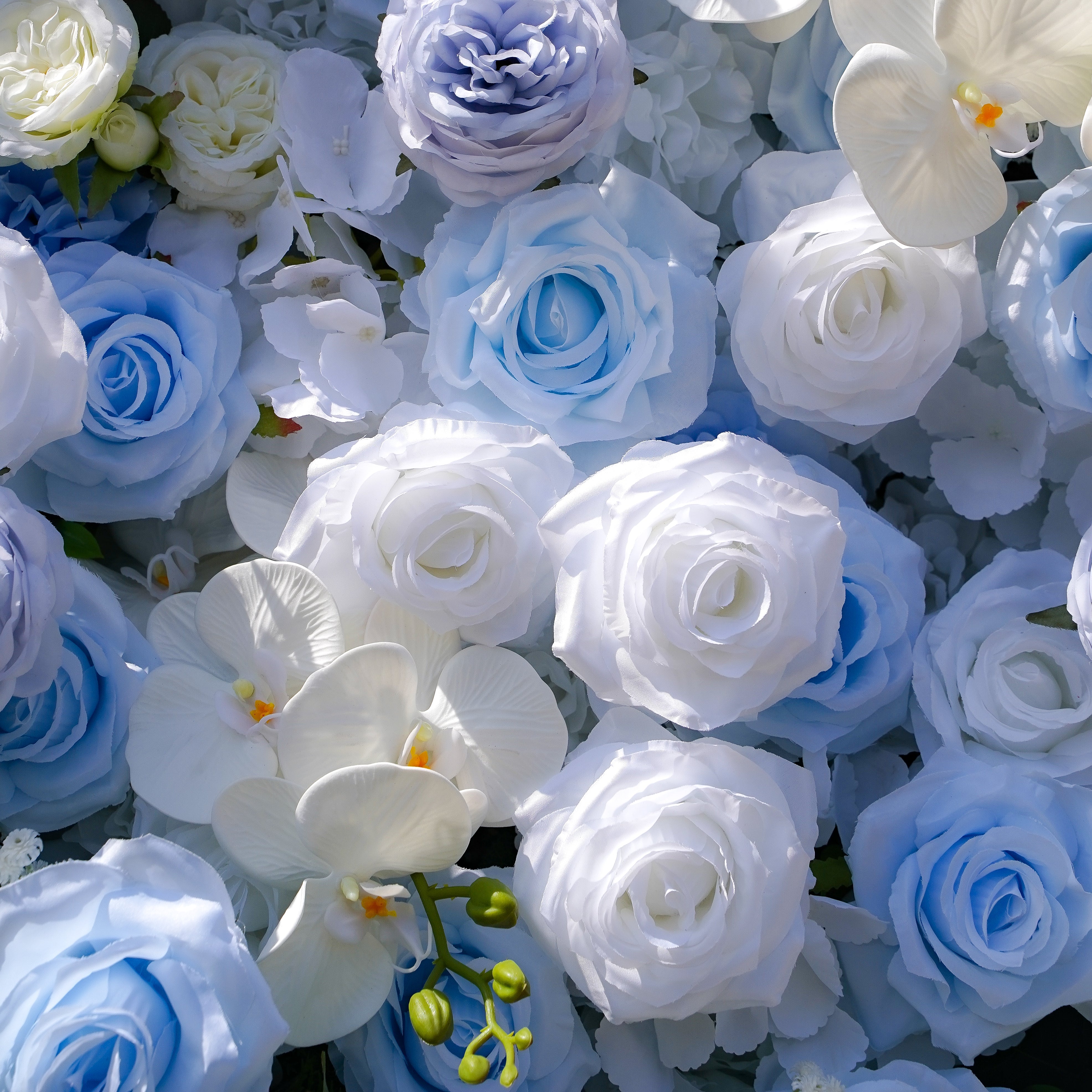 5D Roll-Up Artificial Silk Flower Wall丨A014