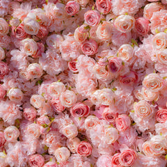 5D Roll-Up Artificial Silk Flower Wall丨A031