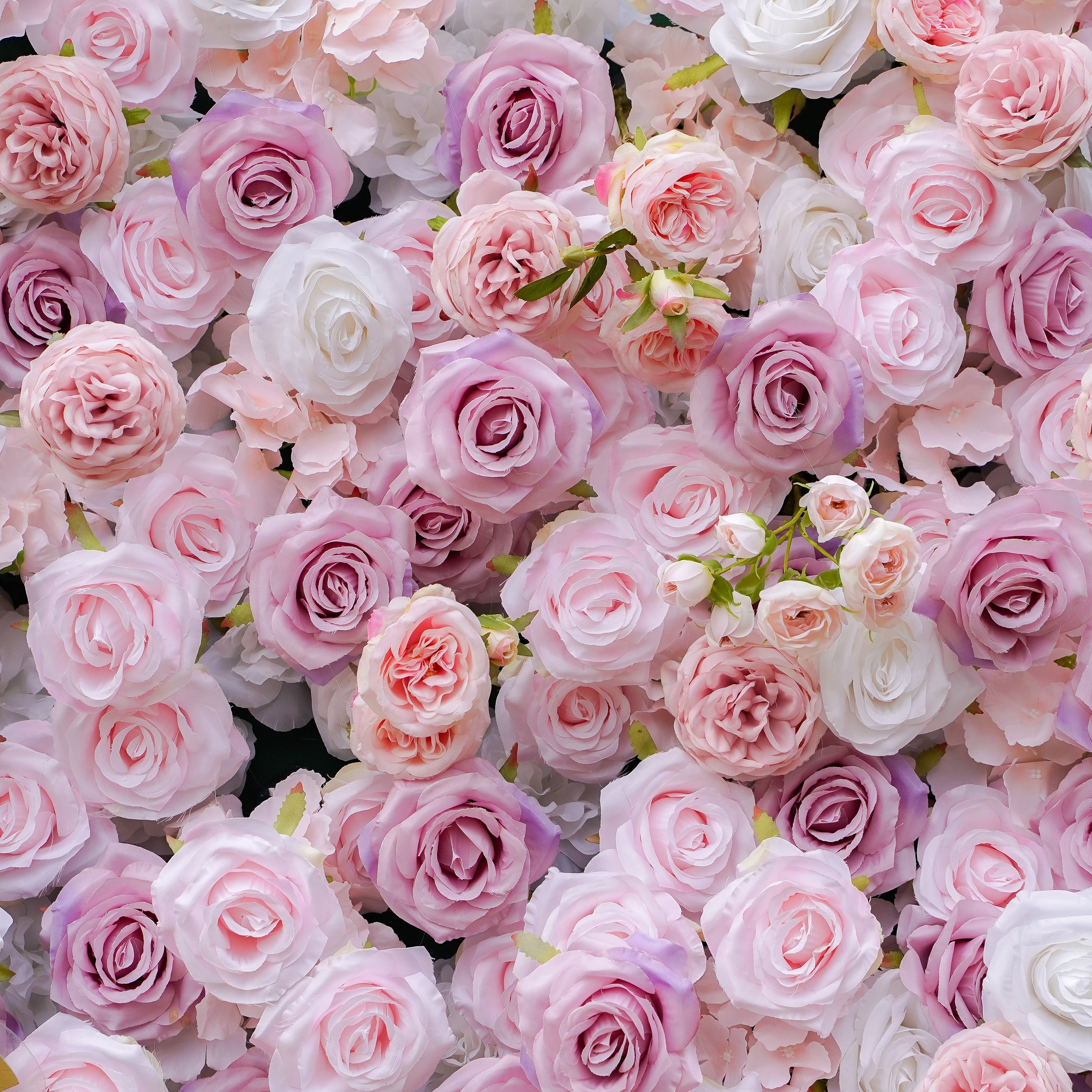 4D Roll-Up Artificial Silk Flower Wall丨A008