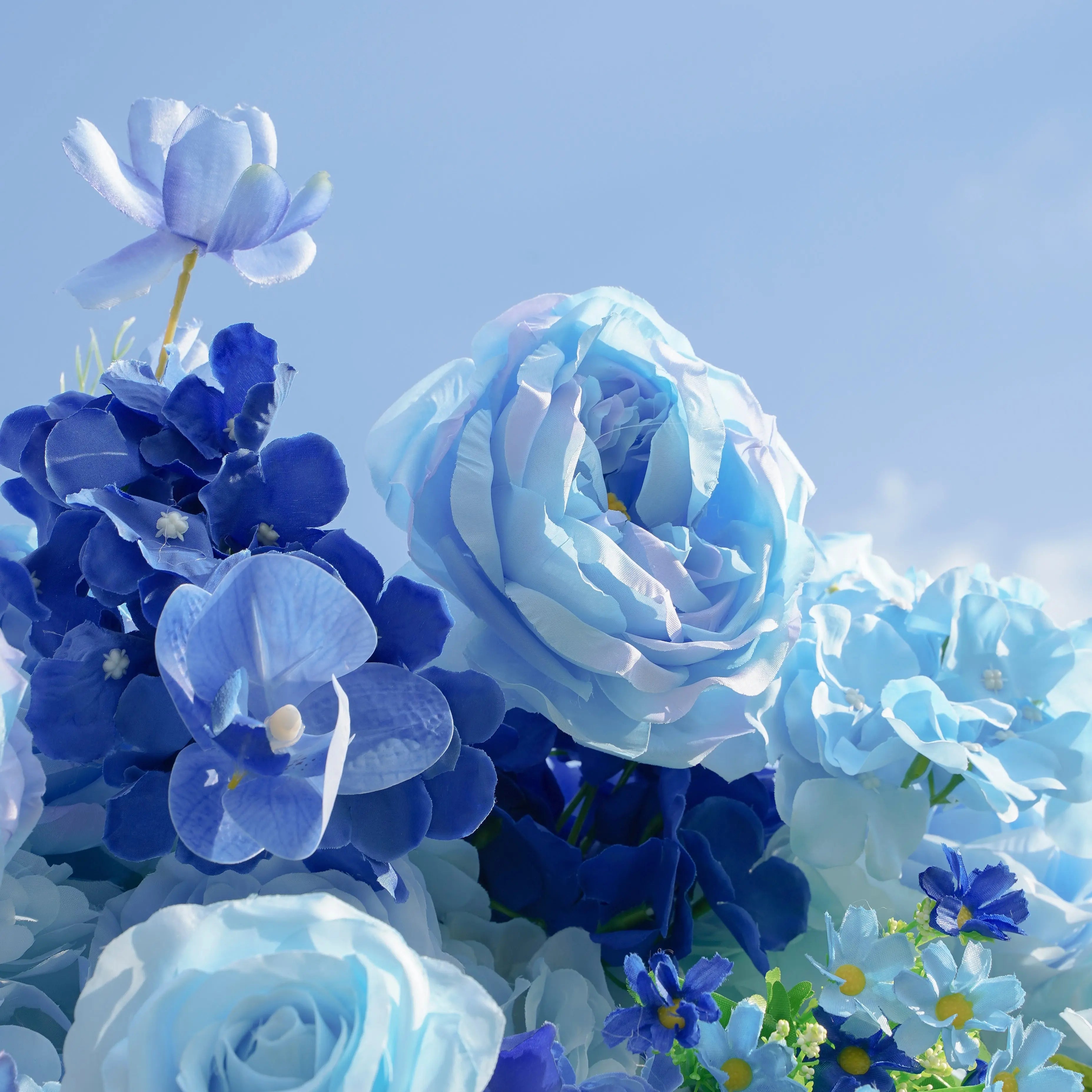 5D Roll-Up Artificial Silk Flower Wall丨A028