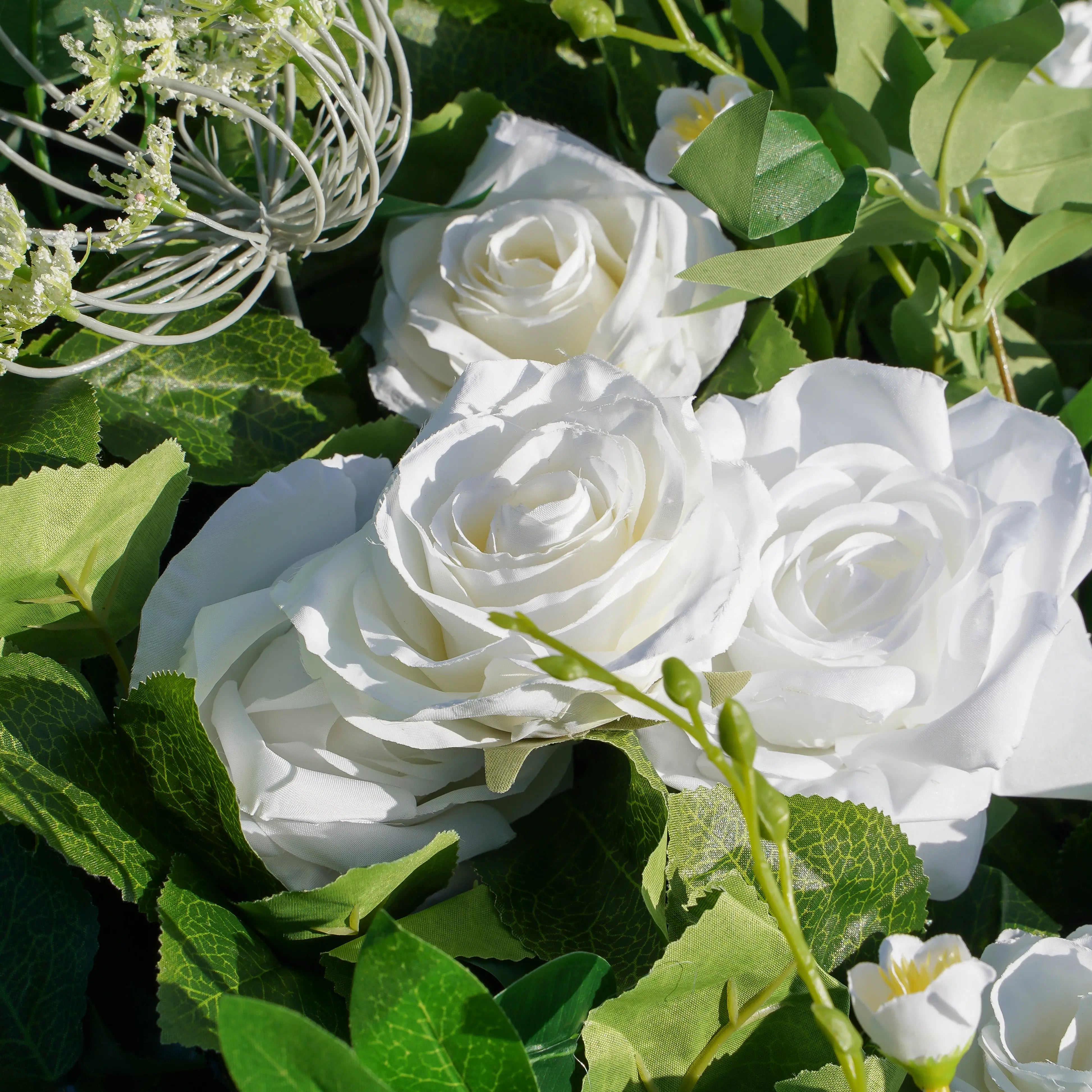 5D Roll-Up Artificial Silk Flower Wall丨A019