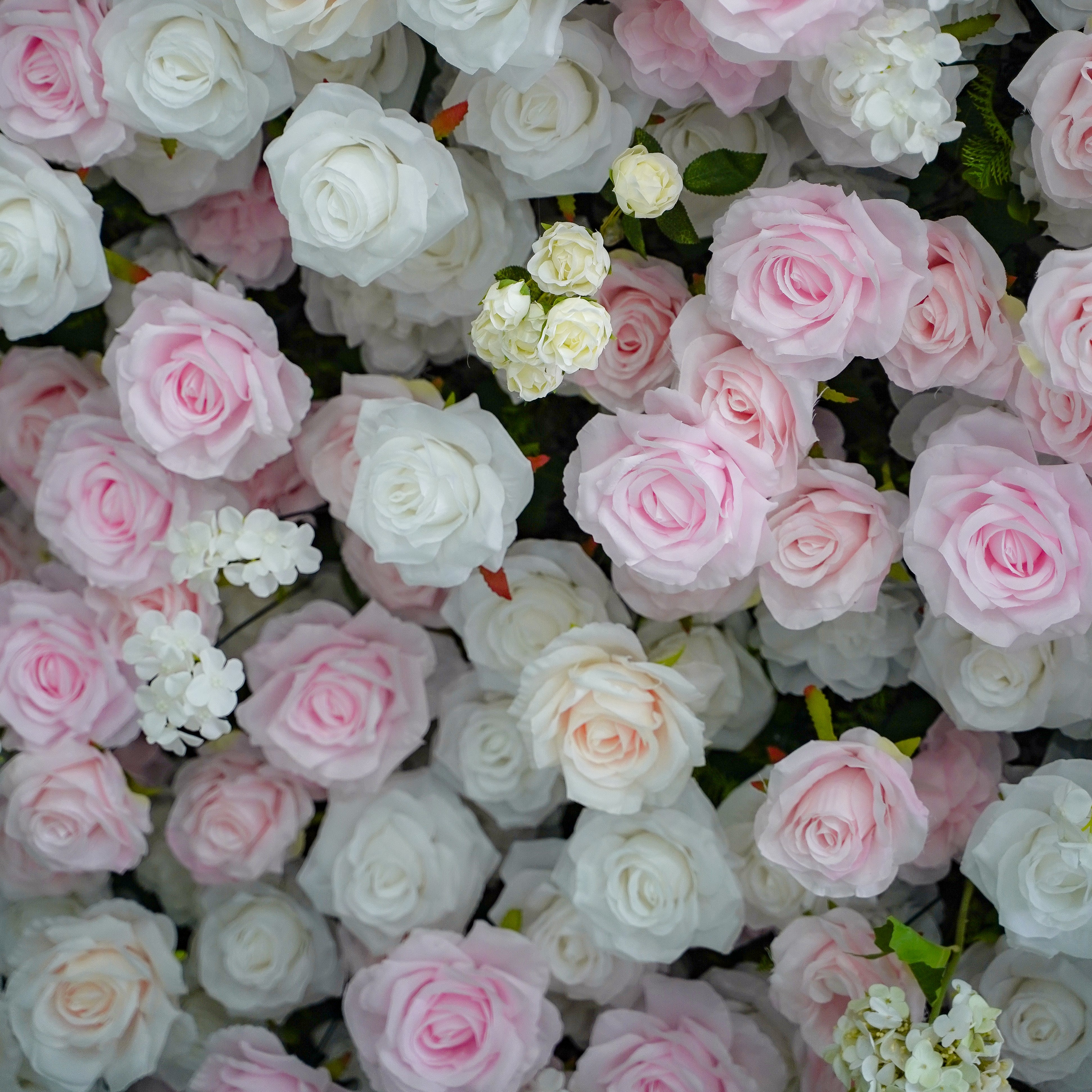 5D Roll-Up Artificial Silk Flower Wall丨A029