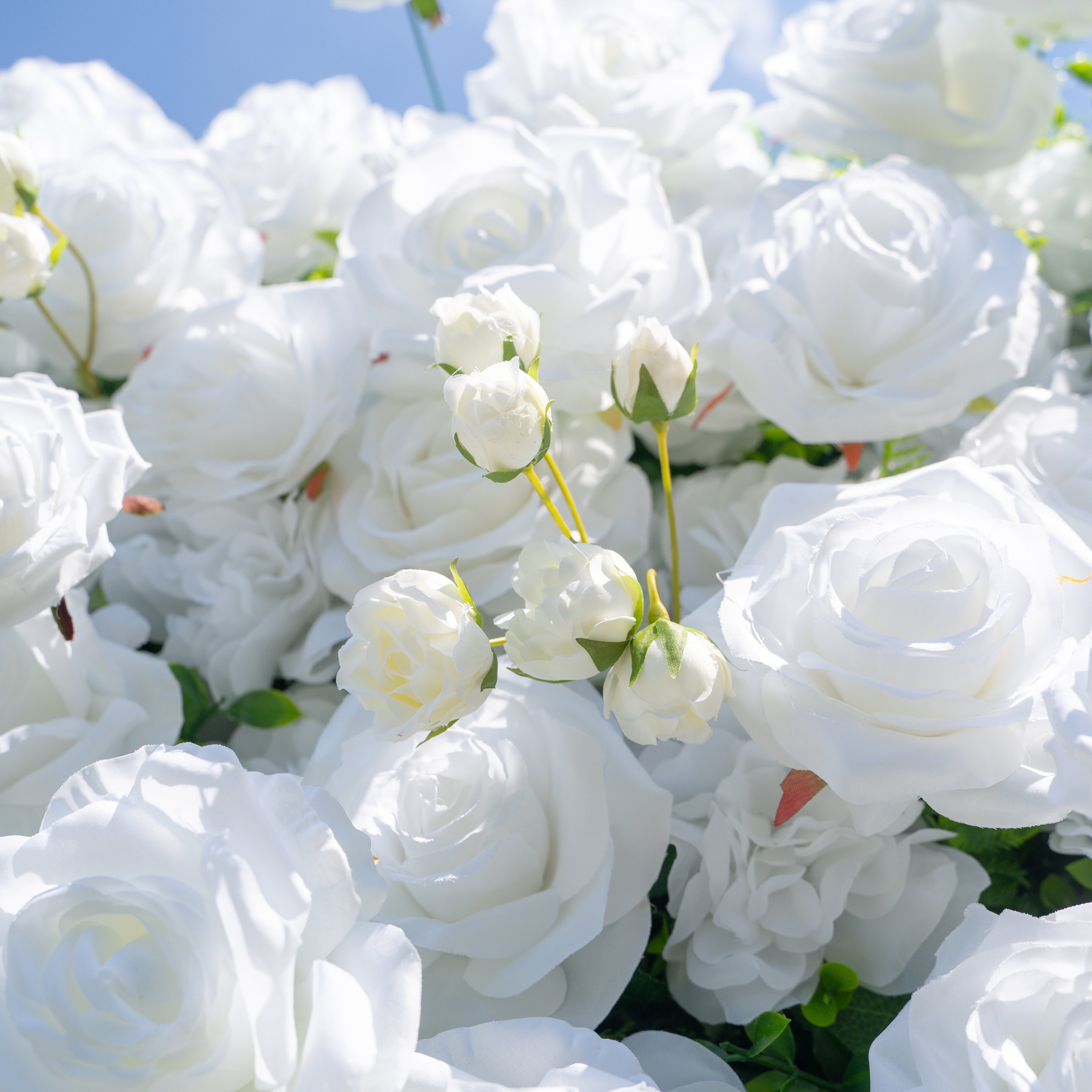 3D Roll-Up Artificial Silk Flower Wall丨A004