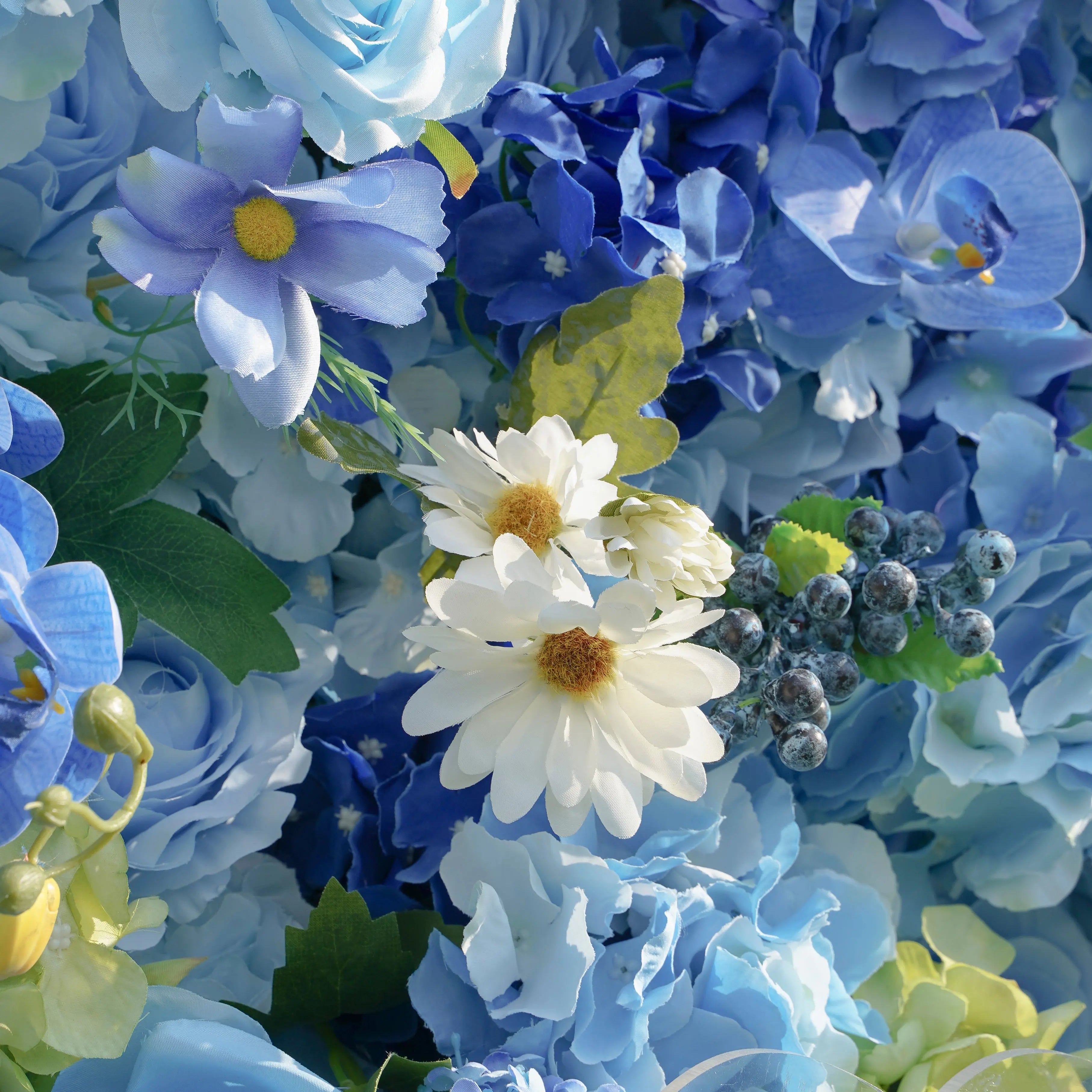 5D Roll-Up Artificial Silk Flower Wall丨A028