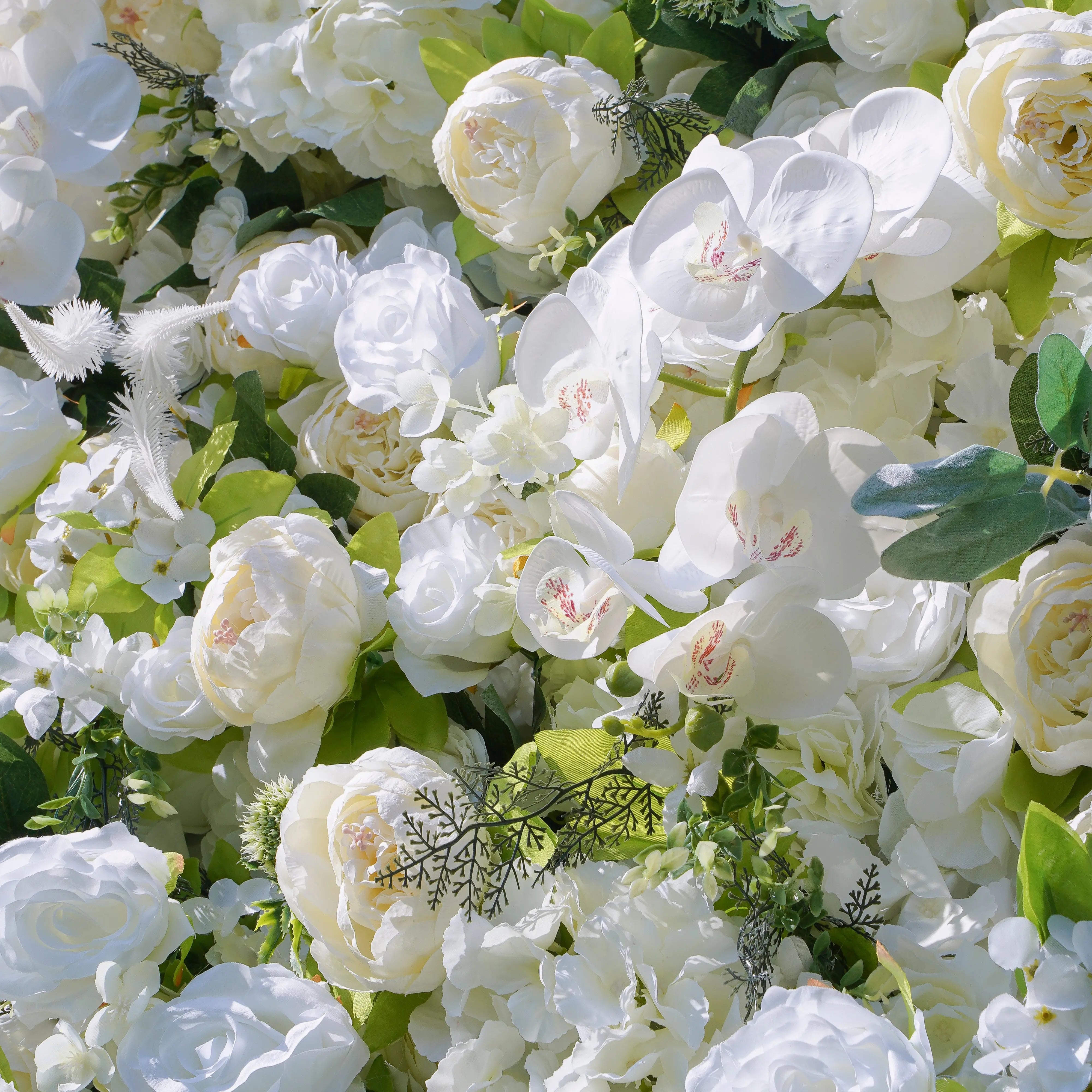 5D Roll-Up Artificial Silk Flower Wall丨A017