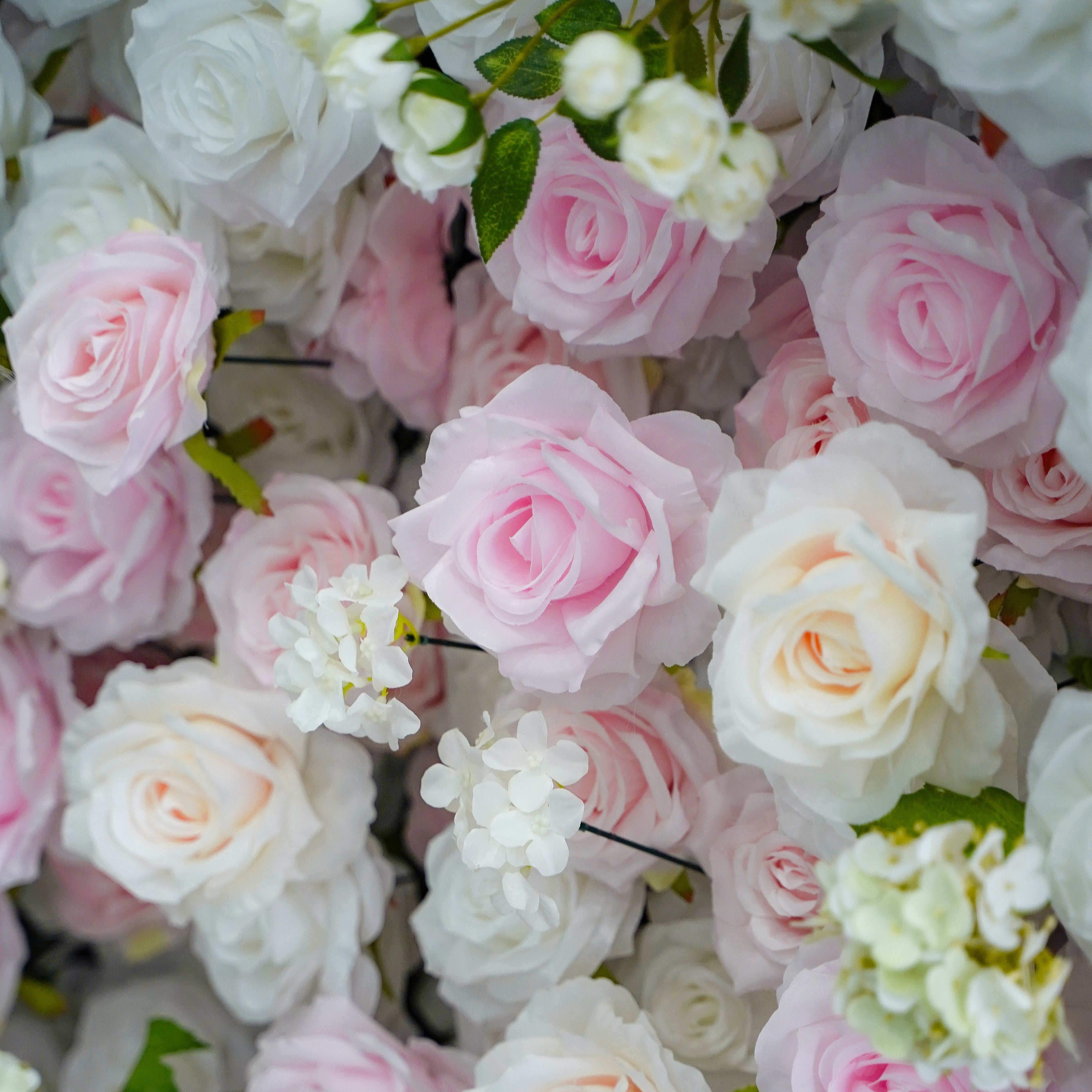 5D Roll-Up Artificial Silk Flower Wall丨A029
