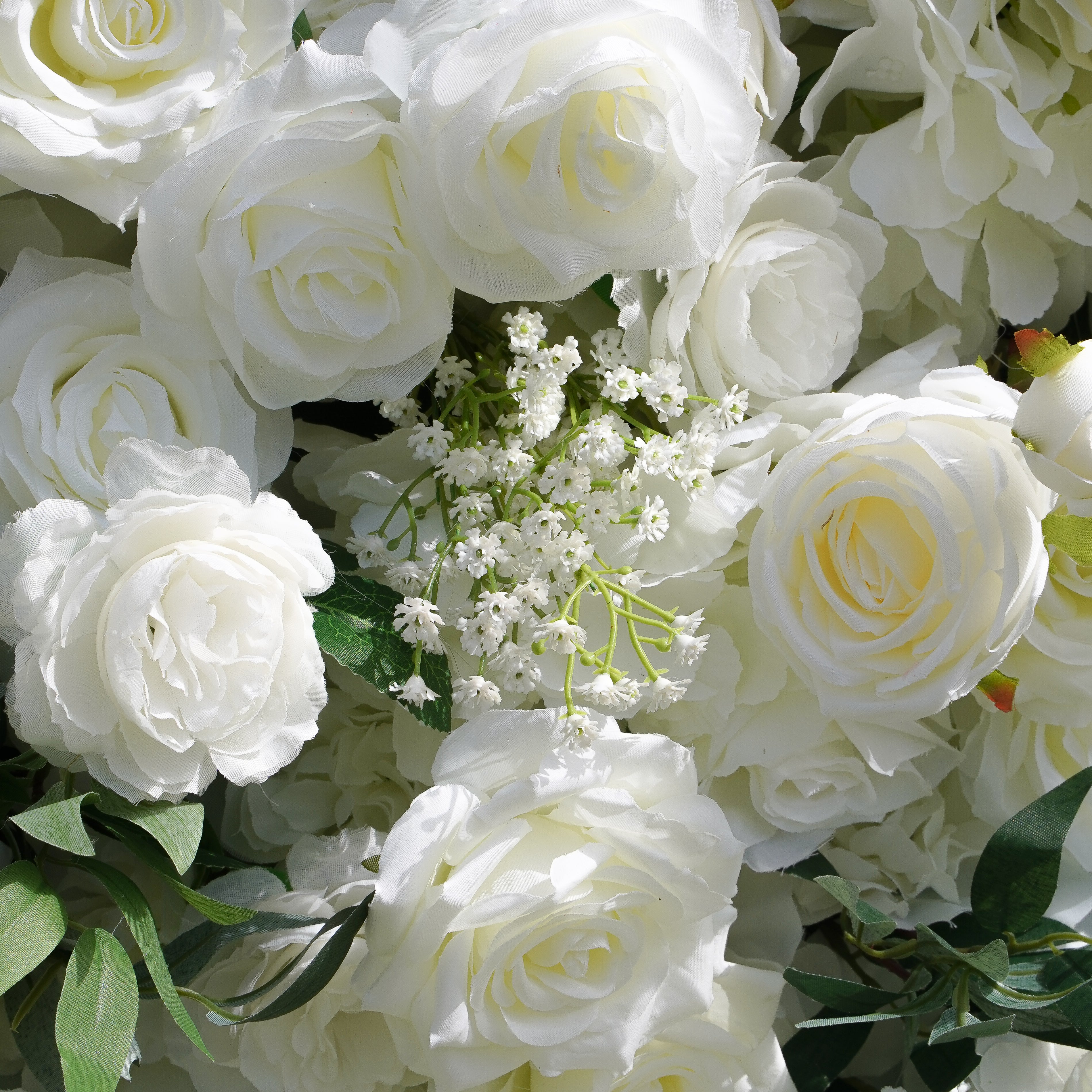 4D Roll-Up Artificial Silk Flower Wall丨A011