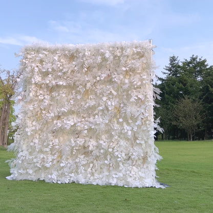 5D Roll-Up Artificial Silk Flower Wall丨A030