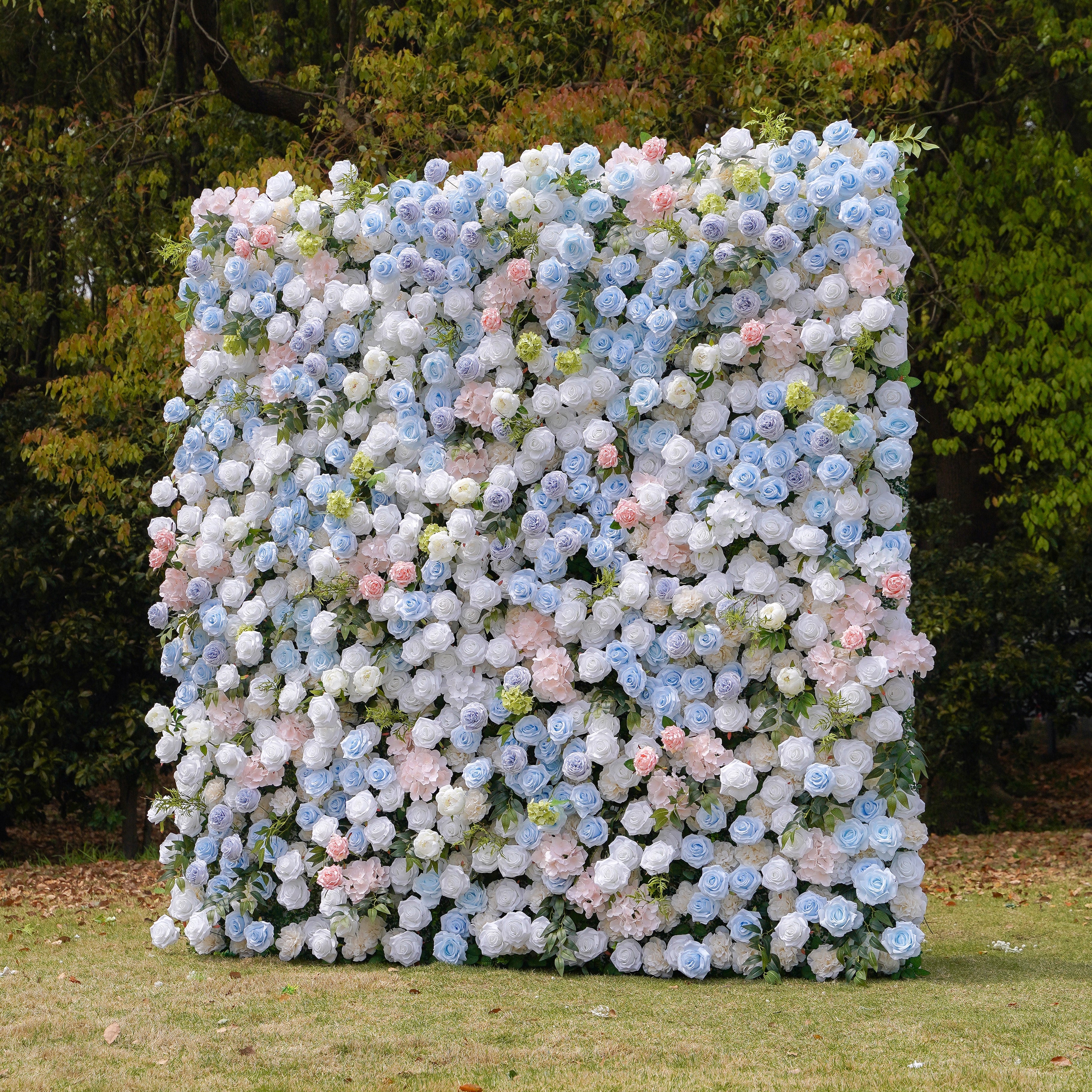 5D Roll-Up Artificial Silk Flower Wall丨A023