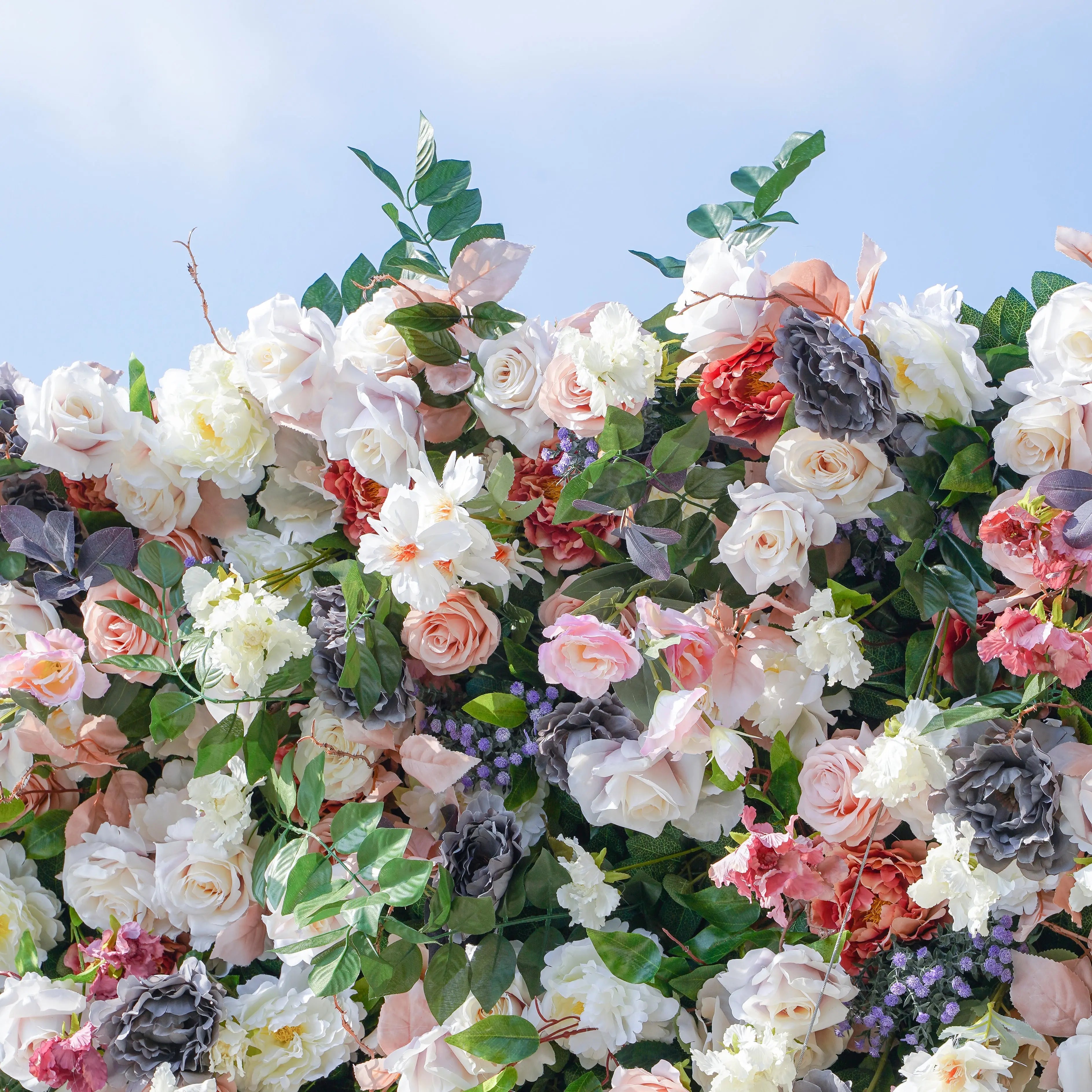 5D Roll-Up Artificial Silk Flower Wall丨A022