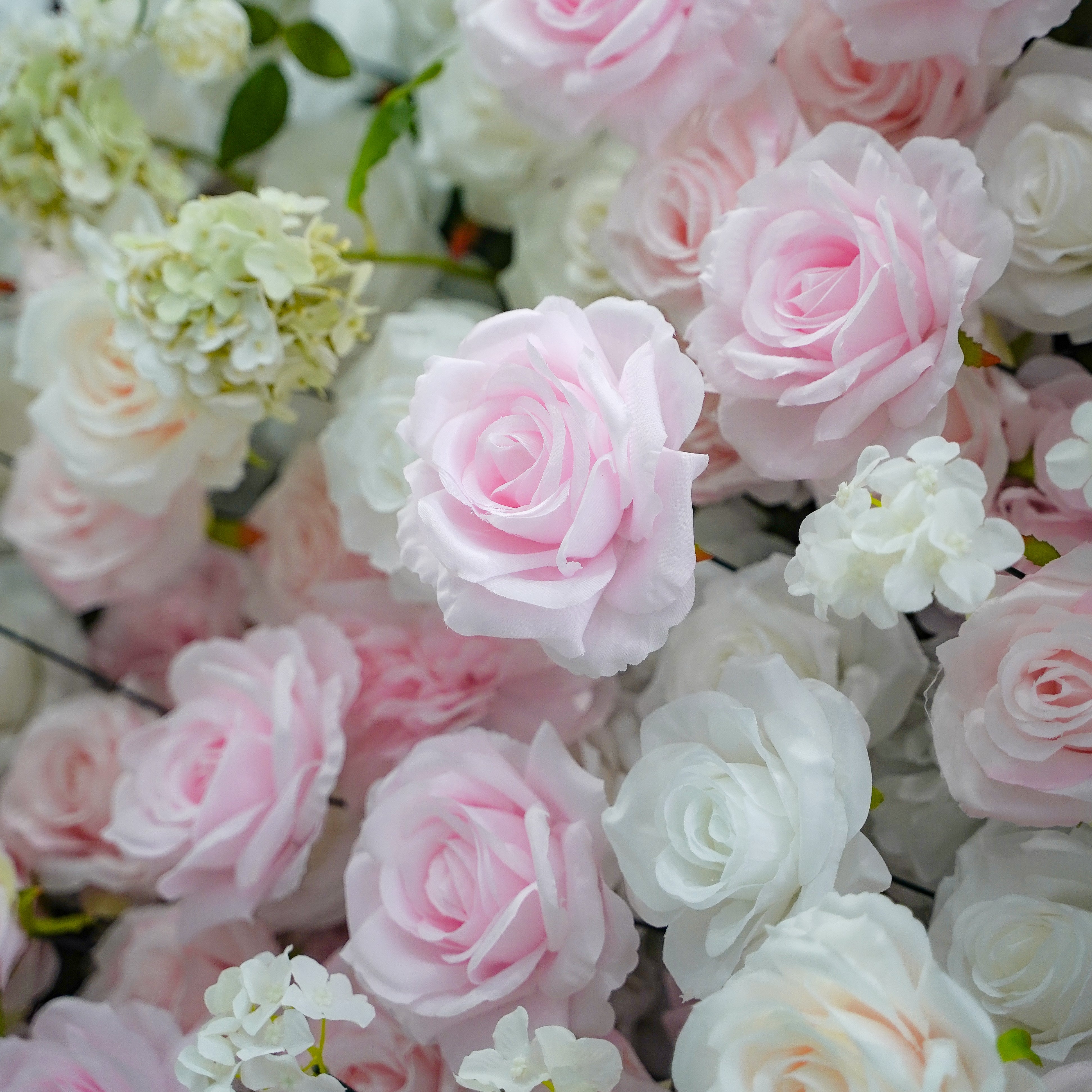 5D Roll-Up Artificial Silk Flower Wall丨A029