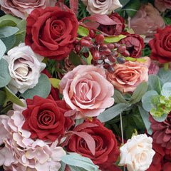 5D Roll-Up Artificial Silk Flower Wall丨A024