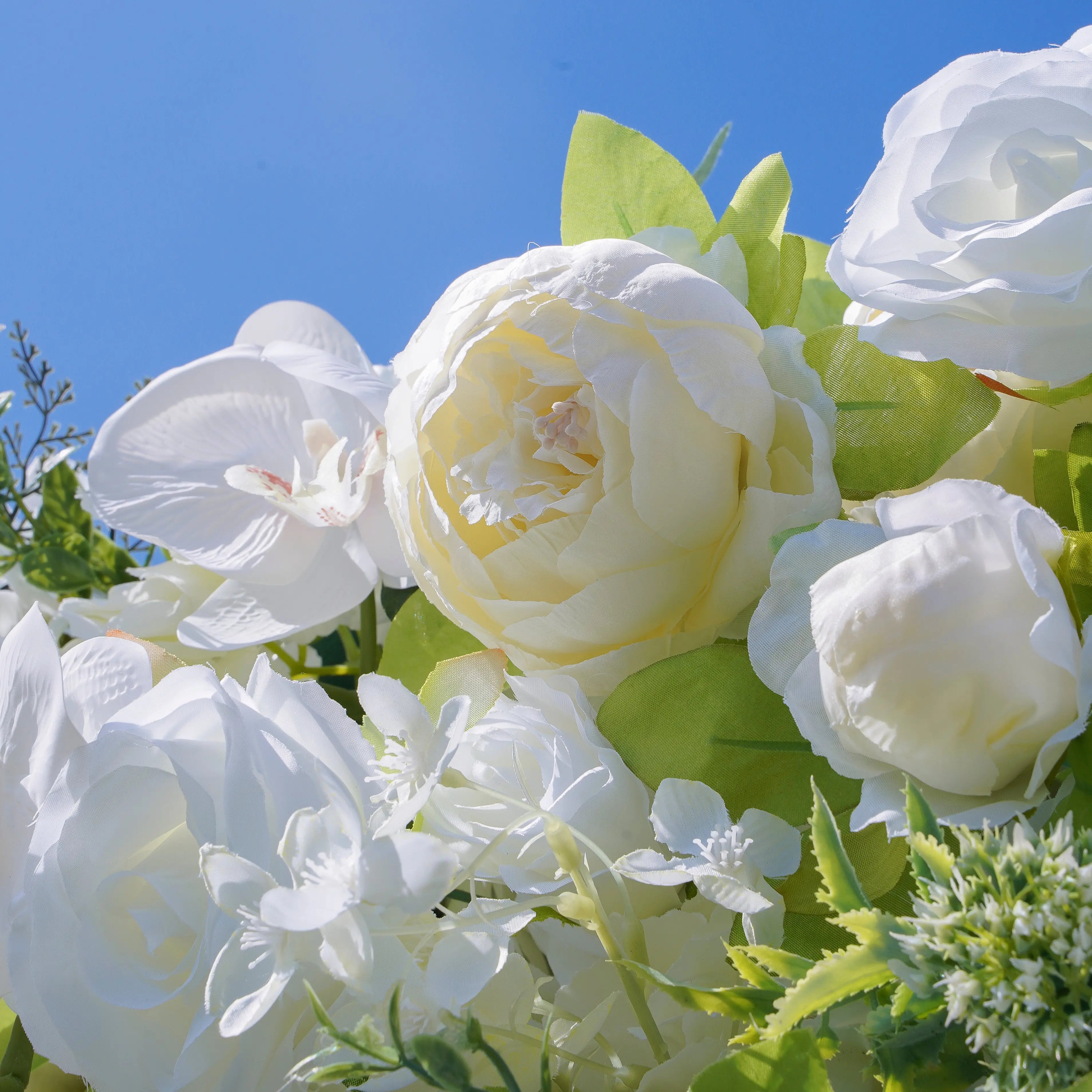 5D Roll-Up Artificial Silk Flower Wall丨A017