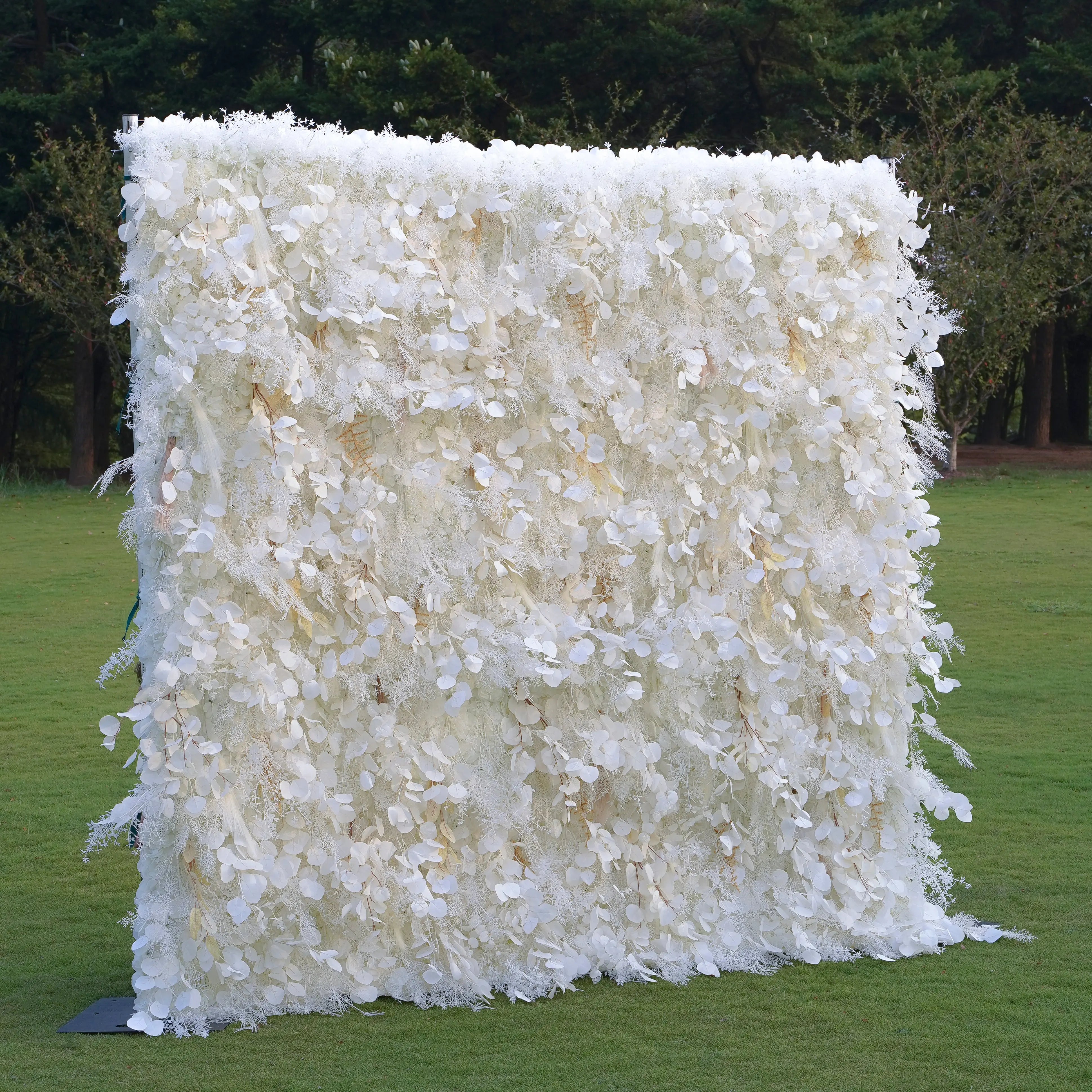 5D Roll-Up Artificial Silk Flower Wall丨A030